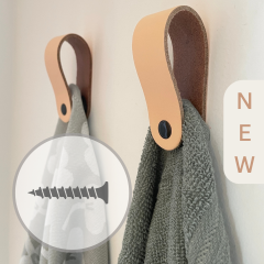 Leder Magnetschlaufe – rund | Mit Schraube