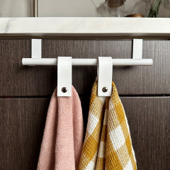 Handdoekstang over keukenkastdeur - Wit | incl. 2x magneet-lus