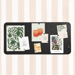 Magneetbord LEXI | 102x49cm Zwart