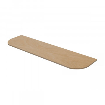 plank Eikenhout rond + leren split-plankdragers