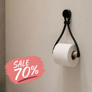 Toilettenpapierhalter aus Leder 'Triangle'