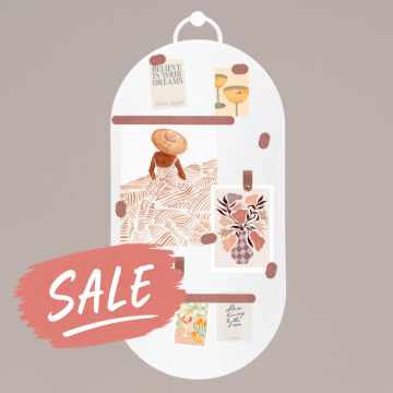Magneetbord groot | XL Ovaal - Wit